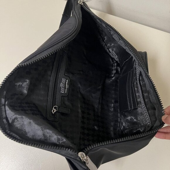 KARL LAGERFELD Paris Voyage Sling Backpack Black - LARGE main image 10